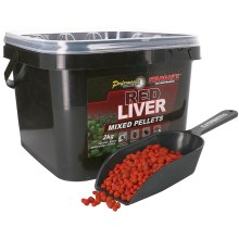 STARBAITS - Pelety Red Liver Pelety Mixed 2 kg