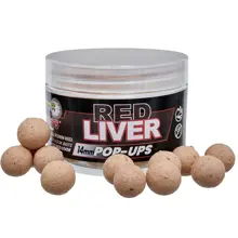 STARBAITS - Plovoucí Boilies Pop-Up Red Liver 16 mm 50 g