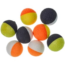 STARBAITS - Two tones balls 14 mm černá / žlutá (plovoucí kulička) 6 ks
