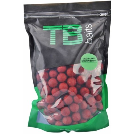 TB BAITS - Boilie 16 mm 1 kg GLM Squid Strawberry