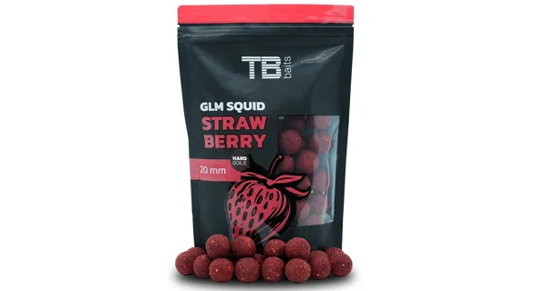 TB BAITS - Boilie Hard GLM Squid Strawberry 20 mm 250 g