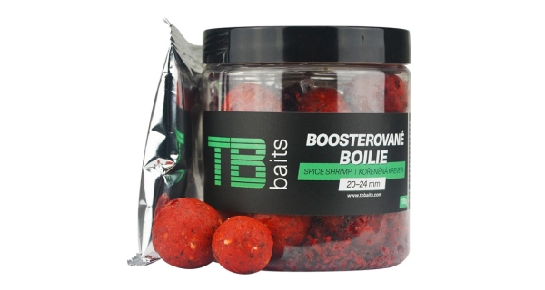 TB BAITS - Boosterované boilie Spice Shrimp 20-24 mm 120 g