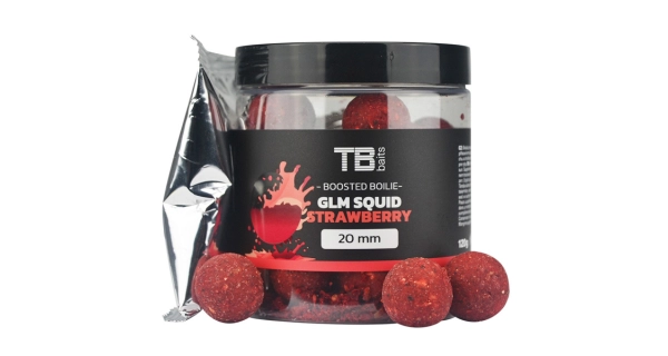 TB BAITS - Boosterované boilie Squid Strawberry 20 mm 120 g