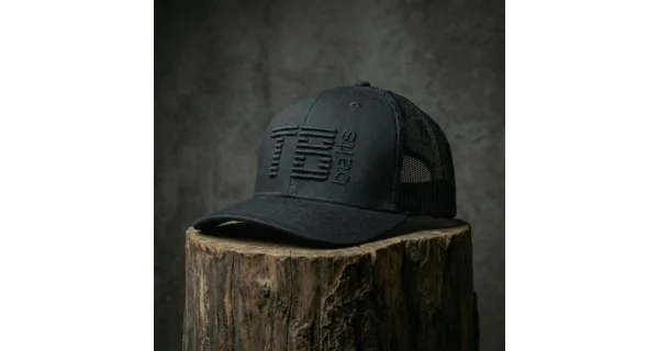 TB BAITS - Kšiltovka Trucker Cap 3D Logo Black