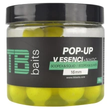 TB BAITS - Plovoucí boilie Pop-Up 16 mm 65 g Yellow Scopex Squid + NHDC
