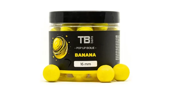 TB BAITS - Plovoucí Boilie Pop-Up Banana 16 mm 65 g +NHDC