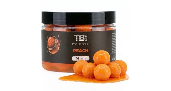 TB BAITS - Plovoucí boilie Pop-Up Peach + NHDC 12 mm 50 g