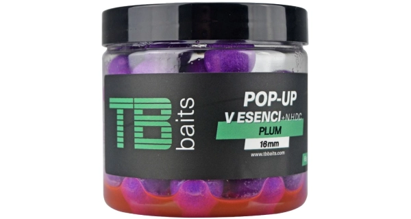 TB BAITS - Plovoucí Boilie Pop-Up Plum + NHDC 16 mm 65 g