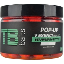 TB BAITS - Plovoucí Boilie Pop-Up Strawberry Butter + NHDC 16 mm 65 g
