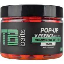 TB BAITS - Plovoucí boilie Pop-Up Strawberry Butter + NHDC 65 g 12 mm