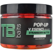 TB BAITS - Plovoucí Boilie Pop-Up Strawberry Butter + NHDC 65 g - 16 mm