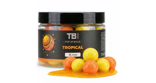 TB BAITS - Plovoucí boilie Pop-Up Tropical + NHDC 16 mm 50 g