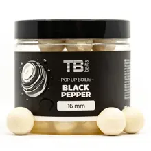 TB BAITS - Plovoucí Boilie Pop-Up White Black Pepper 16 mm 65 g +NHDC