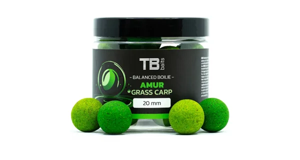 TB BAITS - Vyvážené boilie Balanced + Atraktor Amur 24 mm 100 g