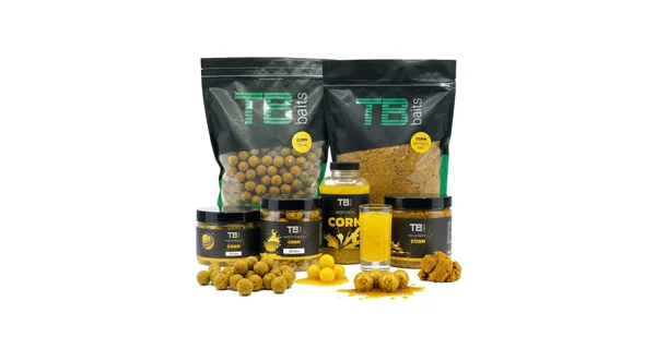 TB BAITS - Vyvážené boilie Balanced + Atraktor Corn 20 mm 100 g