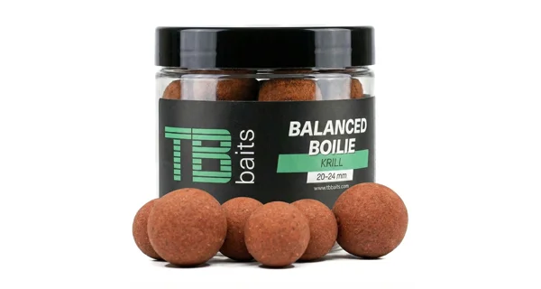 TB BAITS - Vyvážené boilie Balanced + Atraktor Krill 20-24 mm 100 g
