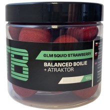 TB BAITS - Vyvážené Boilie Balanced GLM Squid Strawberry 100 g - 16 mm