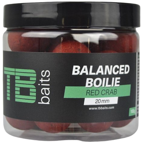 TB BAITS - Vyvážené Boilie Balanced Red Crab 100 g 20 mm