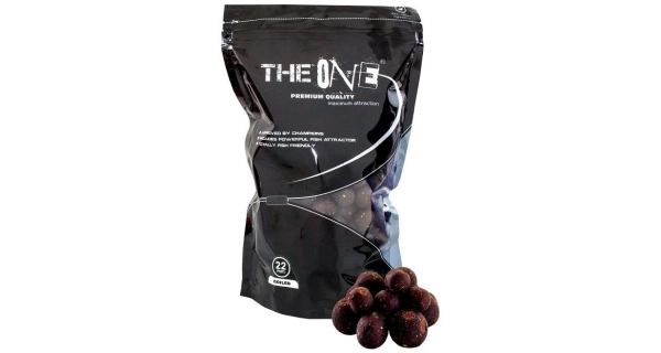 THE ONE - Boilie The Black One 18 mm 1 kg Chobotnice Švestka