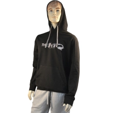 THE ONE - Mikina s kapucí Black Fine Grey vel. M