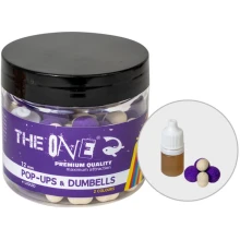 THE ONE - Plovoucí Boilie a Dumbell Pop - Up 50 g + Liquid  Purple Borůvka - Krab