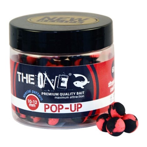 THE ONE - Plovoucí boilie Pop-up 10-12 mm 60 g Jahoda Mušle