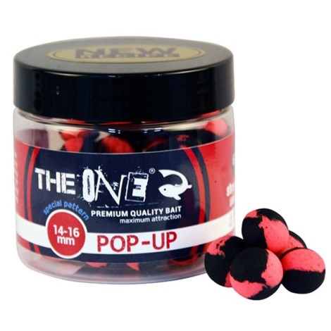 THE ONE - Plovoucí boilie Pop-up 14-16 mm 60 g Jahoda Mušle