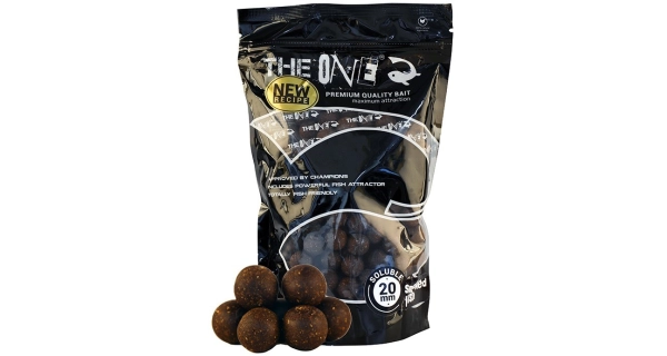 THE ONE - Rozpustné boilie Soluble Black 1 kg 20 mm