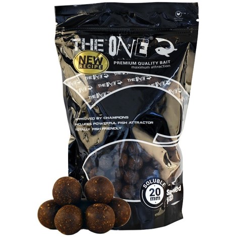 THE ONE - Rozpustné boilie Soluble Black 1 kg 20 mm