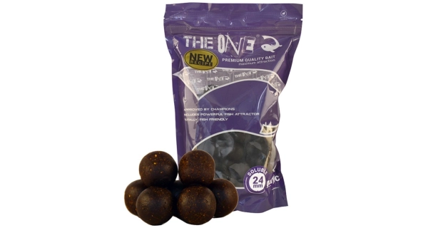 THE ONE - Rozpustné boilie Soluble Purple 1 kg 24 mm