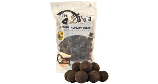THE ONE - Vařené boilie The Big One Krill Pepper 24 mm 1 kg