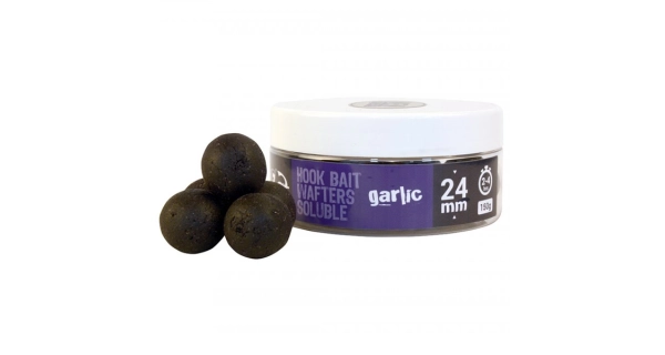THE ONE - Vyvážené boilie Hook Bait Wafters Soluble 24 mm 150 g Purple
