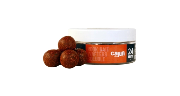 THE ONE - Vyvážené boilie Hook Bait Wafters Soluble 24 mm 150 g Red