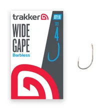 TRAKKER - Háček Wide Gape Hooks Barbless vel. 4 10 ks