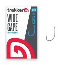 TRAKKER - Háček Wide Gape Hooks Barbless vel. 6 10 ks