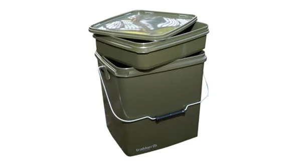 TRAKKER - Kbelík Olive Square Container 13 l