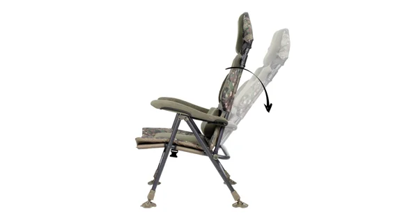 TRAKKER - Křeslo komfortní s područkami Levelite Camo Longback Recliner