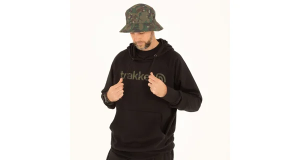 TRAKKER - Mikina CR Logo Hoody Black Camo vel. S