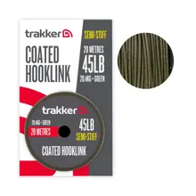 TRAKKER - Návazcová šňůra Semi Stiff Coated Hooklink Green 20,4 kg 20 m