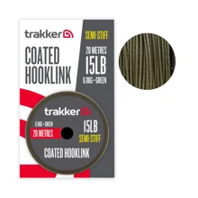 TRAKKER - Návazcová šňůra Semi Stiff Coated Hooklink Green 6,8 kg 20 m