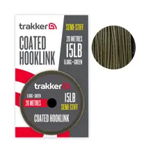 TRAKKER - Návazcová šňůra Semi Stiff Coated Hooklink Green 6,8 kg 20 m