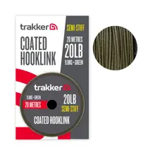 TRAKKER - Návazcová šňůra Semi Stiff Coated Hooklink Green 9,8 kg 20 m