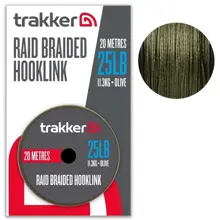TRAKKER - Návazcová šňůrka Raid Braided Hooklink 0,35 mm 11,3 kg 20 m