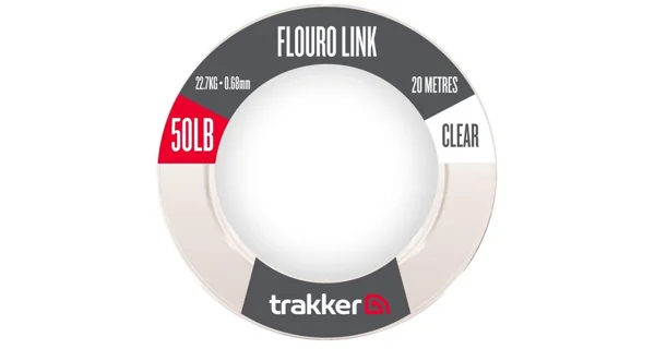 TRAKKER - Návazcový vlasec Fluoro Link 22,7 kg 0,68 mm 20 m