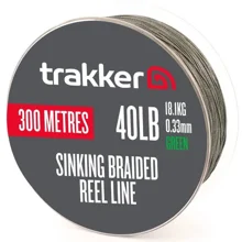 TRAKKER - Pletená šňůra Sinking Braid Reel Line 18,1 kg 0,33 mm 300 m