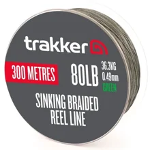 TRAKKER - Pletená šňůra Sinking Braid Reel Line 36,3 kg 0,49 mm 300 m