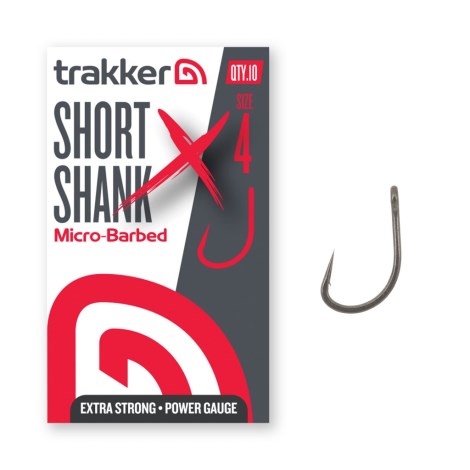 TRAKKER PRODUCTS - Háček Short Shank XS Hooks Micro Barbed vel. 4 10 ks