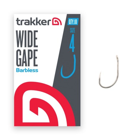 TRAKKER PRODUCTS - Háček Wide Gape Hooks Barbless vel. 4 10 ks