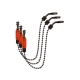 TRAKKER PRODUCTS - Indikátor bobbin Clinga Old Skool Kit Set Red 3 ks