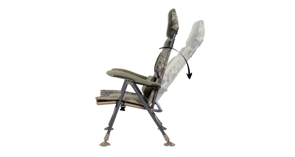 TRAKKER PRODUCTS - Křeslo komfortní s područkami Levelite Camo Longback Recliner